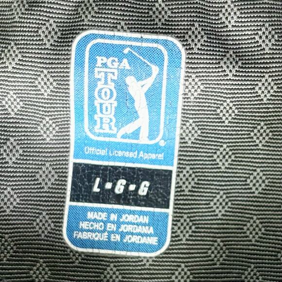 PGA Tour Polo Shirt Mens Large Gray Short Sleeve Golfing Quick Dry Casual - Picture 3 of 8